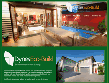 Tablet Screenshot of dynesecobuild.com.au